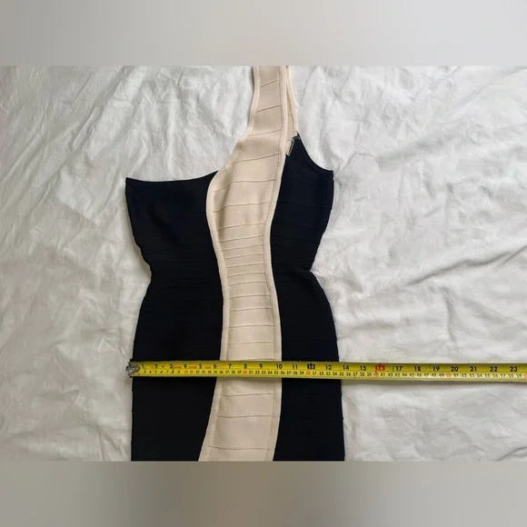 Herve Leger Marina Bandage Off The Shoulder Dress Large NWT Blush Pink - Picture 11 of 11